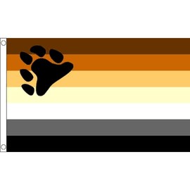 Flagtex Gay Pride Bear Small Flag