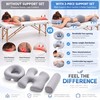 Face Down Massage Pillow Set with Breast and Leg Support