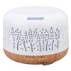Desktop Humidifier 300ml Wood Grain Design Low Noise Aromatherapy Humidifier