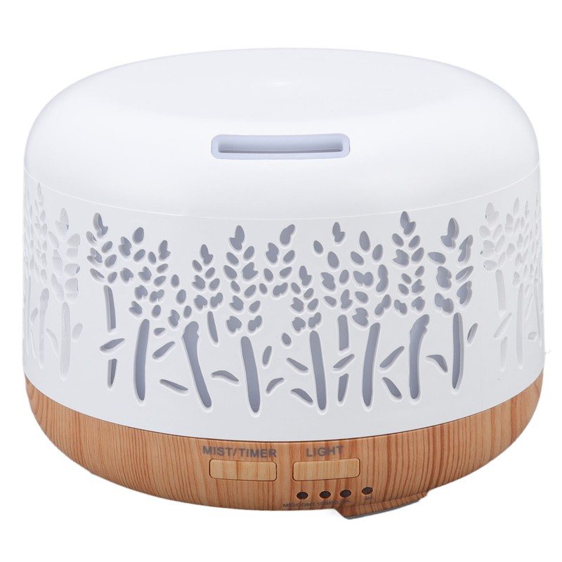 Desktop Humidifier 300ml Wood Grain Design Low Noise Aromatherapy Humidifier