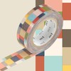 MTWashi Tape MT01D177Z Japanese Washi Masking Tape -, Mosaic Greyish