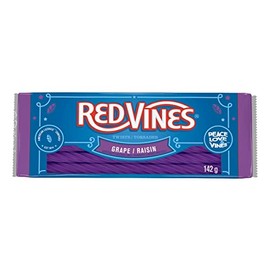 Red Vines Grape Licorice Twists, 142g Tray