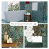 Tenedos HTC163 Green Emerald Hexagon Porcelain Mosaic Tile – Vibrant