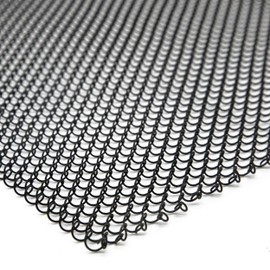 LegendFlame Fireplace Mesh Screen Curtain 20” High, Two 24" Wide Panels, Black Matte, SP62-20