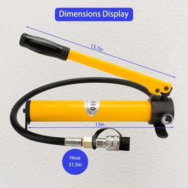 SLIYXTWIO CP-180 Hydraulic Hand Power Pump - Portable with 8500psi Max Pressure Output, Compatible with Jack, Cutter, Puncher and Other Hydraulic Tools