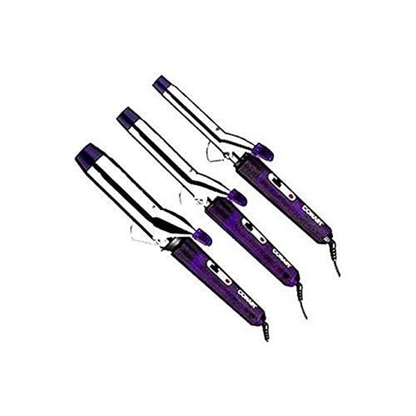 Conair Supreme Curling Iron Combo Pack, 1/2", 3/4", & 1", Set of 3