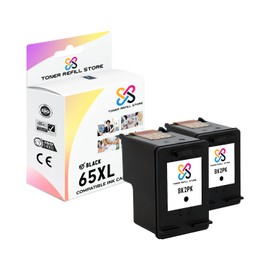 Toner Refill Store Compatible Ink Cartridge Replacement for HP 65XL N9K04AN High Yield Works with HP Deskjet 3720 3721 3730 3732 3752 3755 3758 Printers (Black, 2 Pack) - 300 Pages