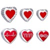 6PCS Hearts Cookie Cutter Set - Valentine's Day Stainless Steel