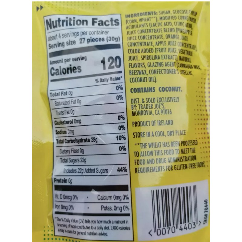 Trader Joe's 5 PACK Trader Joe's Sour Jelly Beans Candy