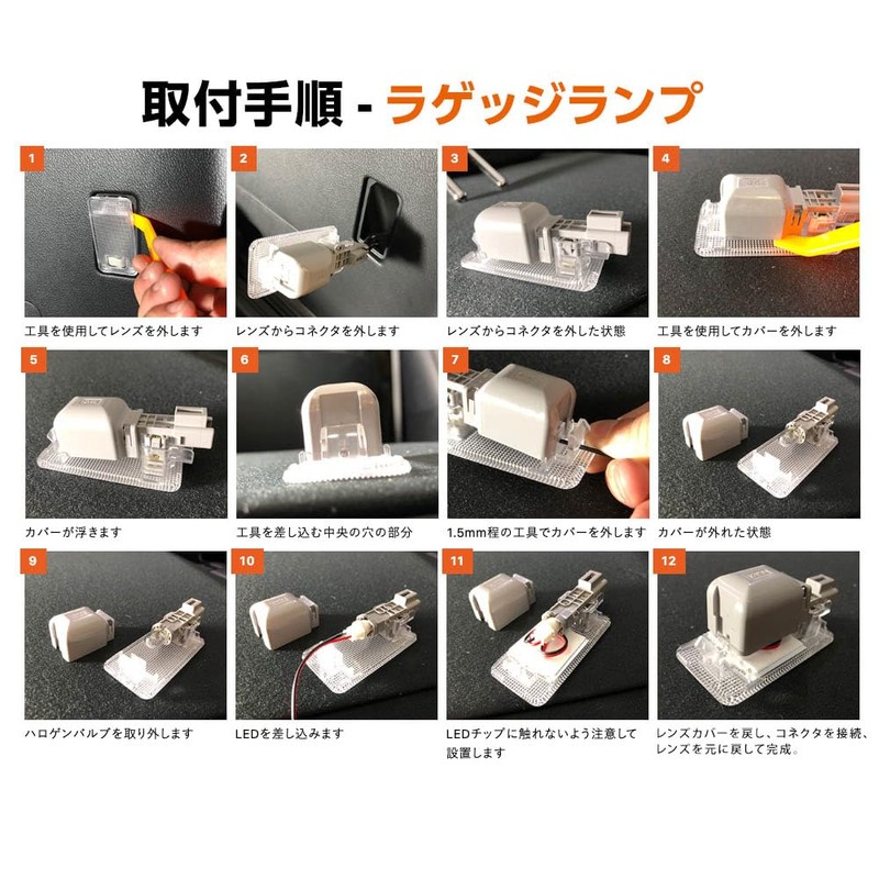 Sphere Light Car LED Room Lamp Set