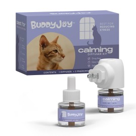 BUDDYJOY Cat Calming Diffuser BUDDYJOY (2 Diffusers + 1 Refills) NEW - FREE SHIPPING