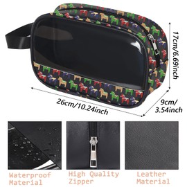 Swedish Dala Horse Clear Makeup Bag Traditional Red Dala Horse Gift Swedish Souvenir Gift (Dala Horse Cbag EU)