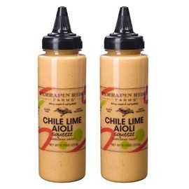Terrapin Ridge Farms Chile Lime Aioli Garnishing Sauce – Two 8.25 Ounce Squeeze Bottles