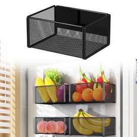 Chingcoo Magnetic Shelf Kitchen Organiser Small Shelf Magnetic Spice Rack Fridge Shelf Washing Machine Magnetic Shelf Hanging Shelf for Fridge Magnet (15.7 x 12 x 7.7 cm)