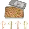 50 PCS Cross Paper Clips for Bible Study Supplies, Bible