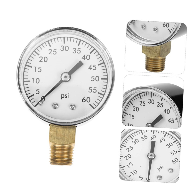 KONTONTY Pressure Filter Water Pressure Gauge for Pool Filter 1/4