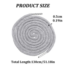 MBAIYO 12Pcs 51 Inch Lengthened Drawstring Cords, Drawstring Cords Replacement Hoodie String with 4 Flexible Easy Threaders for Sweatpants Jackets Hoodies