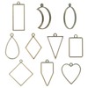 M METERXITY 10-Pack Open Bezels for Resin, 10 Styles Open