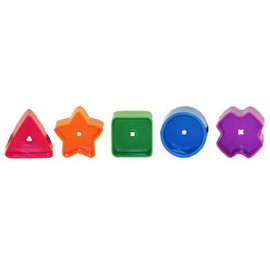 Replacement Parts for Fisher-Price Baby's First Blocks Playset - FGP10 ~ Replacement Shaped Blocks ~ Triangle, Star, Square, Circle, Cross Shapes