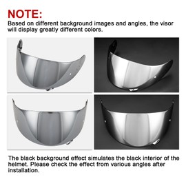 PSLER GT Air 2 Visor - GT Air 2 Tinted Visor CNS-1 Shield Replacement for GT Air GT Air 2 Neotec-1 CNS-1 TC-5 TC-9,Deep Silver-Mirror