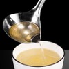 2PCS Fat Skimmer Spoon, Fat Separator for Cooking Ladle Strainer
