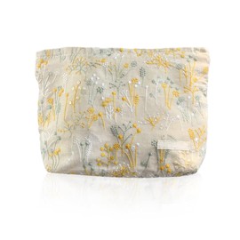 1 Stück Bestickte Kosmetiktasche, Elee Kosmetiktasche, Retro-Kosmetiktasche, Florale Kosmetiktasche, Tragbare Aufbewahrungstasche