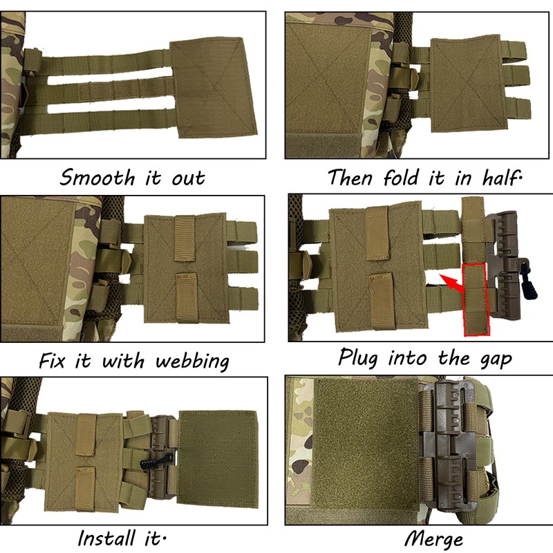 zhenchy MOLLE Vest Quick Release Buckle Set Quick Release Cummerbund