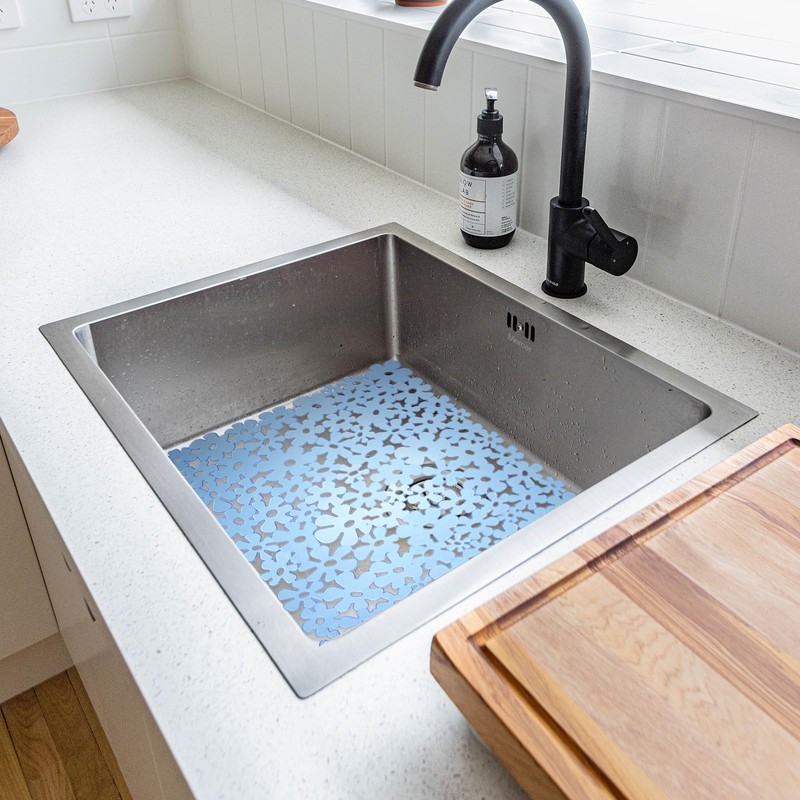 GLEAVI Sink Mat, Pvc Dish Drying Mat for Kitchen Sink,