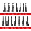 PANOVOS 15PCS Magnetic Nut Driver Set,Impact Power Hex Nut Driver