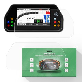 Mogico Motorcycle Accessories Nano Glass Dashboard Screen Protector Kit for Yamaha YZF-R1 / R1M 2015-2025 / MT-10 2022+ / 900 Tracer GT 2018-2019 (2 x Anti Glare)