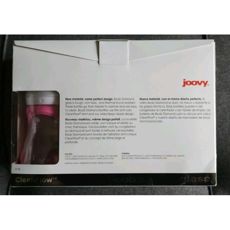 Joovy Boob Diamond 5oz Glass Bottles