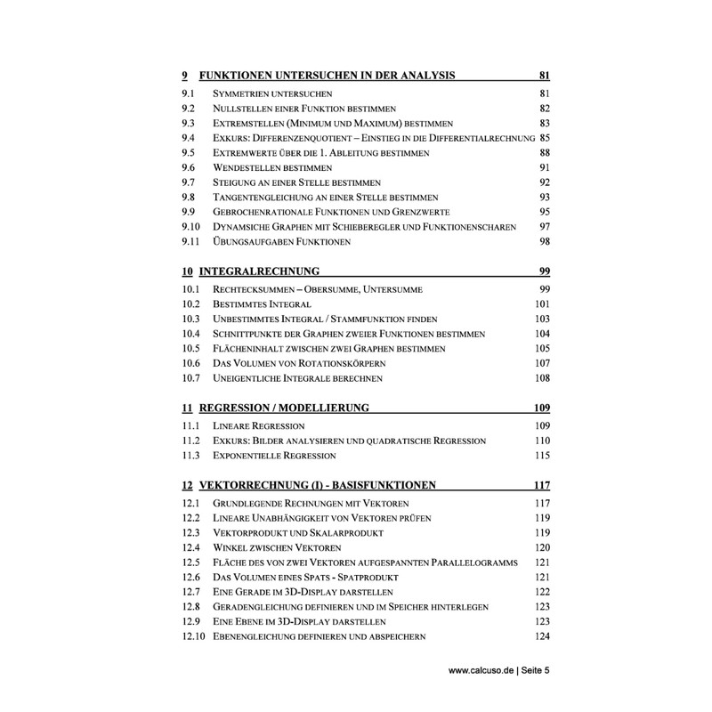 CALCUSO Professional Book Compatible with Calculator Casio Classpad II (fx-CP400)