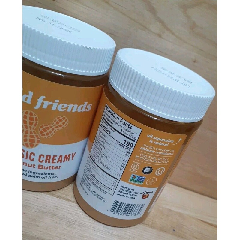 WILD FRIENDS 3:Wild Friends SIMPLE INGREDIENTS CREAMY PEANUT BUTTER NO:Palm