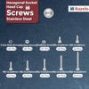 Kozelo 565pcs M2 Socket Head Cap Screws Bolts Nuts Assortment