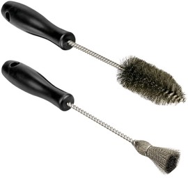 2PCS Injector Sleeve Cup Bore Seat Cleaning Brush Kit AP0084 AP0085 3252 Fit for Ford Powerstroke 7.3L 6.0L 6.4L 6.7L 1994-2018,Caterpillar 3126 C7 C9,Navistar,Maxxforce Stainless Steel