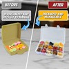 Skywin - Bandeja cuadrada para aperitivos divertidos y funcionales, fácil