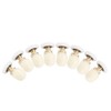 8pcs Brass ABS Sliding Glass Shower Door Rollers Runners Pulleys