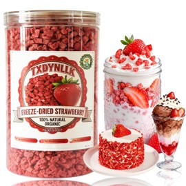 Premium Freeze-Dried Strawberry Pieces 10 Oz - Dehydrated strawberries