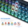 MOLGRIA SKYLOONG GK68 Blue Backlit Gaming Keyboard with Side Transparent