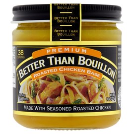 Better Than Bouillon Premium Base Variety Pack, 1 Roasted Chicken Base, 1 Roasted Beef Base, 1 Roasted Garlic Base, 1 Sautéed Onion Base, 8 oz Jars (Pack of 4)