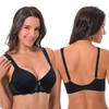 Curve Muse Women’s Lightly Padded Underwired Lace Bra with Padded