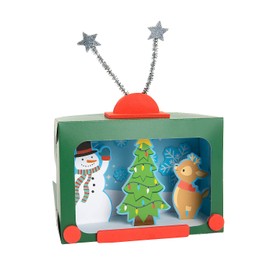 3D Groovy TV Christmas Scene Craft Kit, Makes 12