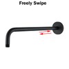 RANDOM 16 Inch Shower Arm with Flange,Stainless Steel 90 Degree