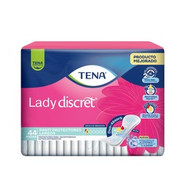 TENA Lady Discret Panti Protectores Largos, 44 piezas