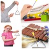DACUAN Triangle Iron Sticks, 8 PCS Triangles Striker Musical Hand