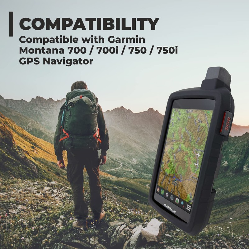 Wearable4U Protective Case for Garmin Montana 700/700i/750/750i Silicone Protective Cover
