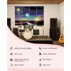 8 pack Art Acoustic Panels with Self-Adhesive,48 x 32Inches Acoustic