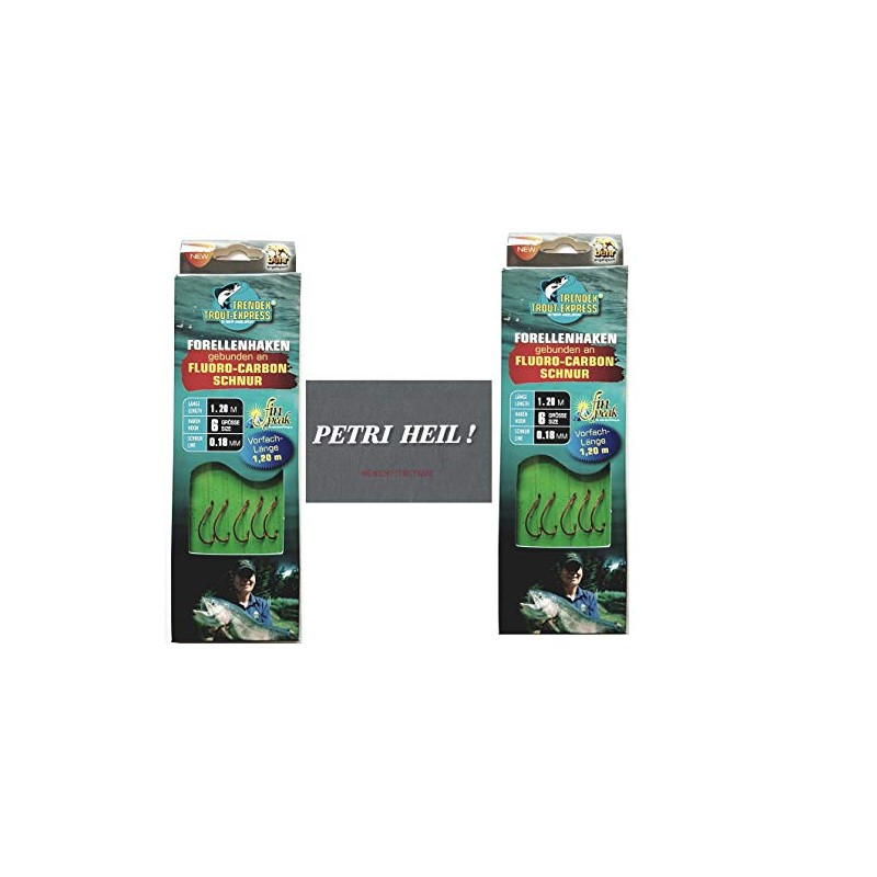 Set: 2-6 packs of tied trout hooks (10-30 pieces) to