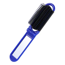 Maíz Mini Cepillo Cabello + Espejo Plegable Portatil Bolsillo