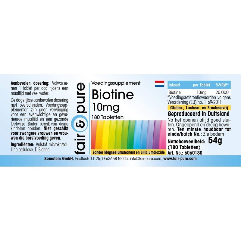 Fair & Pure® - Biotin Tablets - 10 mg -
